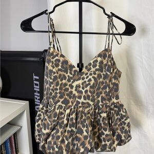 Leopard Print Camisole Top